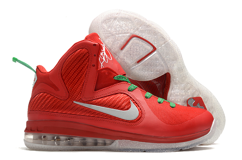 2022 Nike LeBron James IX Red Green Shoes - Click Image to Close